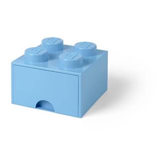 Svetlomodrý úložný box štvorec LEGO®