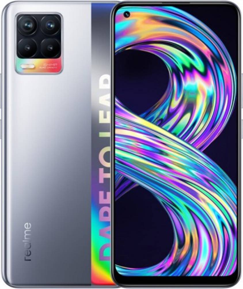 Realme Mobilný telefón  8 6 GB/128 GB, strieborný, značky Realme