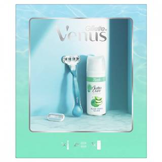 VENUS SMOOTH DARCEKOVA SUPRAVA HOLIACI STROJCEK + HOLIACA HLAVICA + SATIN CARE GEL NA HOLENIE