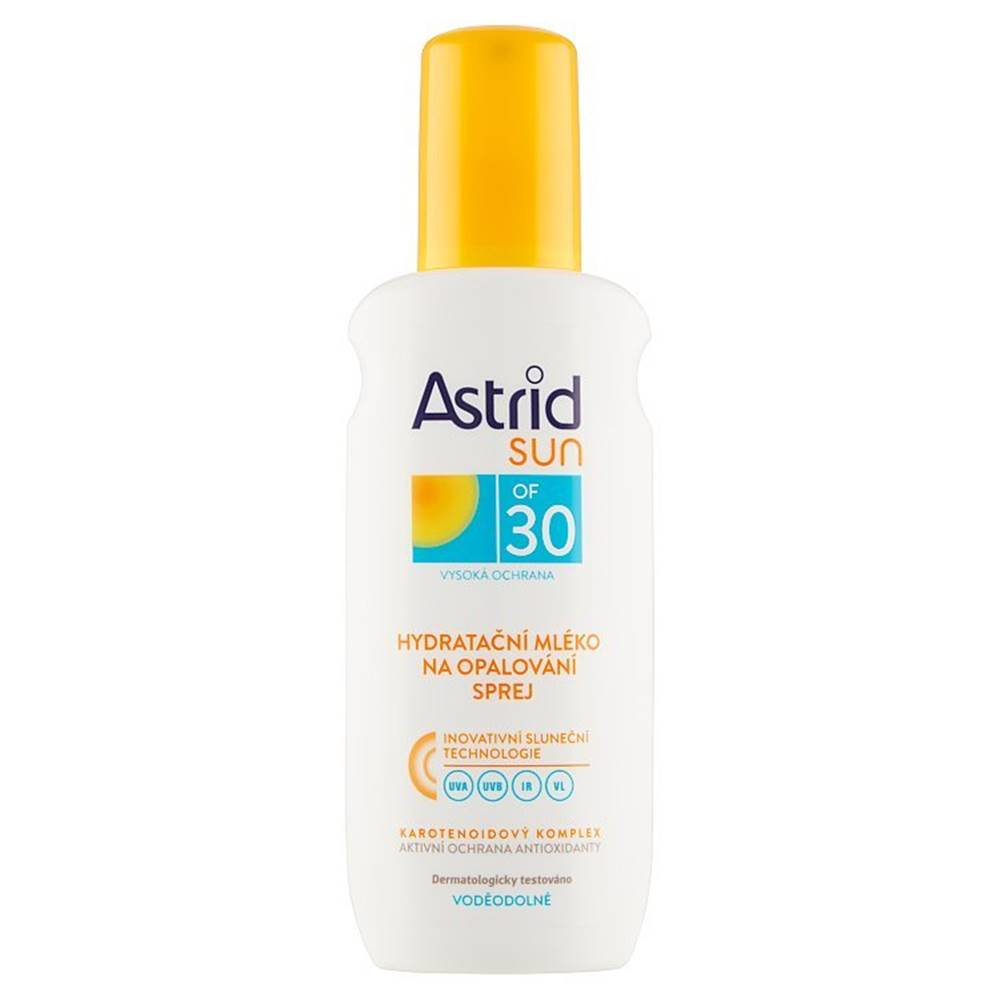 ASTRID  SUN HYDRATACNE MLIEKO NA OPALOVANIE SPREJ OF 30 200 ML 8571040552, značky ASTRID