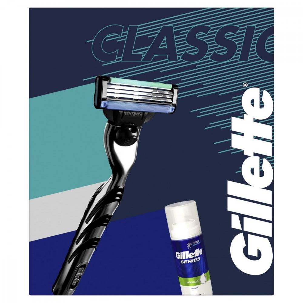 GILLETTE  MACH3 HOLIACI STROJCEK + PENA NA HOLENIE DARCEKOVA SUPRAVA, značky GILLETTE