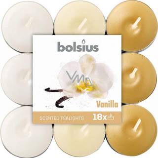 BOLSIUS CAJOVE 18KS VANILLA TROJFAREBNE, VONNE SVIECKY