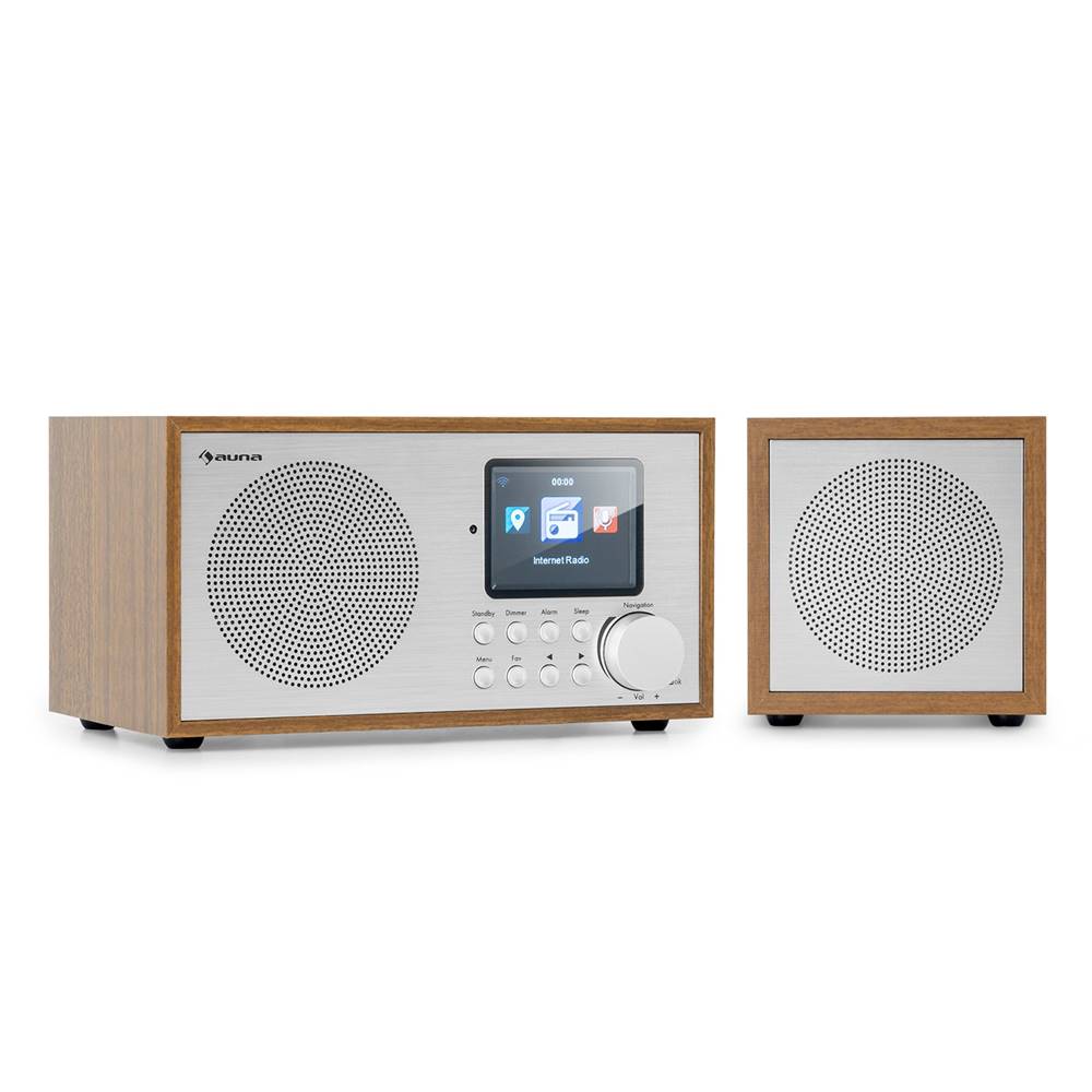 Auna  Silver Star Mini Two, internetové DAB+/FM rádio, WiFi, BT, TWS reproduktor, značky Auna