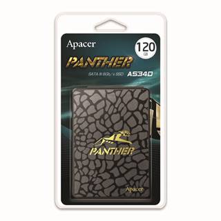 Interný disk SSD Apacer 2.5", SATA III, 120GB, GB, AS340, AP120GAS340G-1, 550 MB/s-R, 500 MB/s-W,Panther