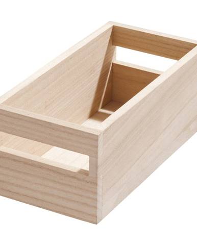 Úložný box z dreva paulownia iDesign Eco Handled, 12,7 x 25,4 cm