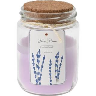 Bellatex Sviečka v skle Flora home Lavender, 6,5 x 9,5 cm, značky Bellatex