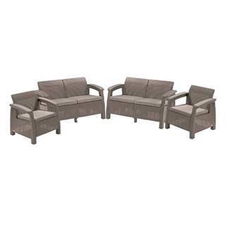 ALLIBERT /241723/ ZAHRADNY SET CORFU REST (WITHOUT TABLE) CAPPUCCINO