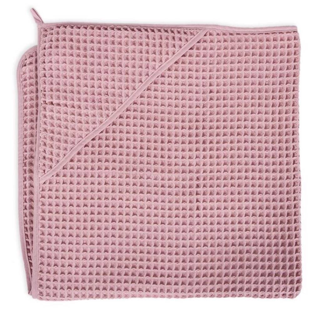 CEBA  Osuška s kapucňou Froté Waffle Line 100 x 100 Silver Pink Ceba, značky CEBA