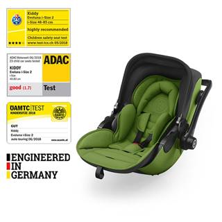 KIDDY Autosedačka Evoluna i-size 2 + Isofix základna  40-83 cm Cactus Green