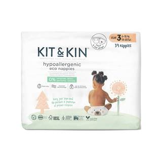 KIT & KIN Plienky jednorazové eko 3 (6-10 kg) 34 ks