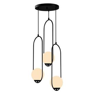 Čierne závesné svietidlo Squid Lighting Arch, výška 146 cm