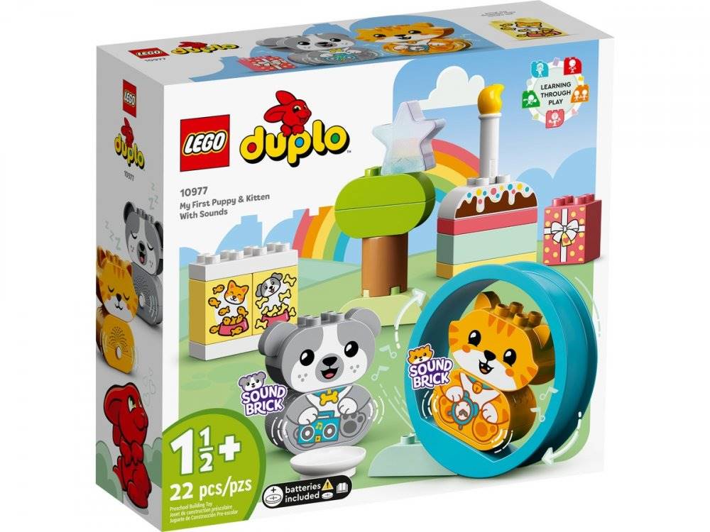 LEGO  DUPLO MOJE PRVE STENIATKO A MACIATKO SO ZVUKOM /10977/, značky LEGO