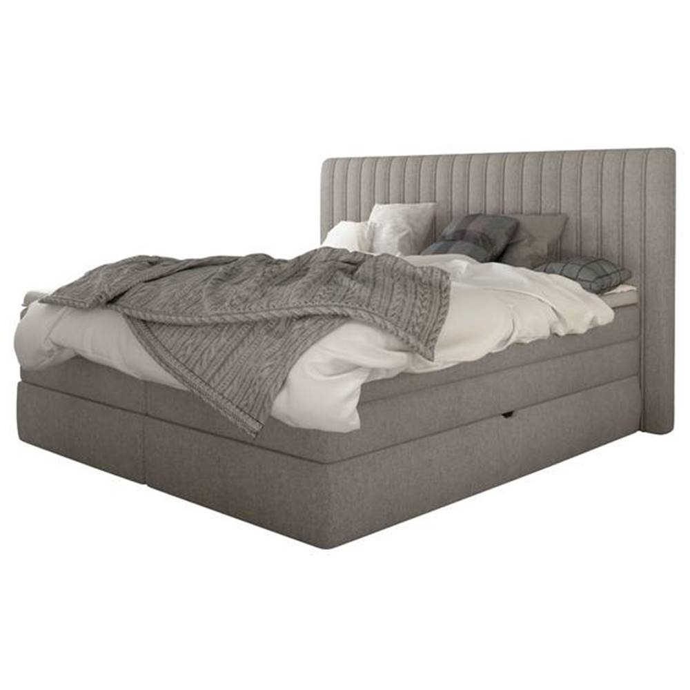 Sconto Posteľ boxspring TAIFA béžová, 180x200 cm, značky Sconto