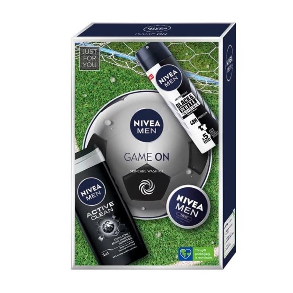 NIVEA  KAZETA MEN GAME ON (SG 250ML + DEO 150ML + KREM 75ML), značky NIVEA