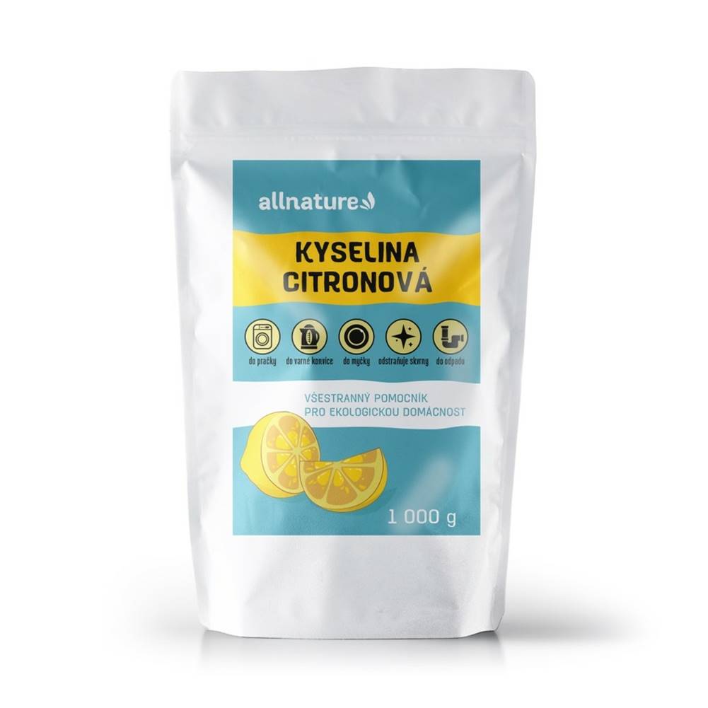 Allnature  Kyselina citrónová 1000 g, značky Allnature