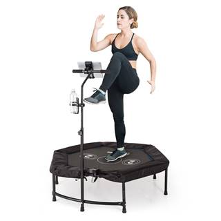 Capital Sports  Jumpkit, fitness trampolína, šesťhranná, skákacia sieť: 100 x 90 cm (D x Š), držiak na tablet, značky Capital Sports