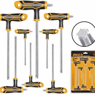 Kľuč torx T-rúčka sada 8ks CrV T10-T50 INGCO