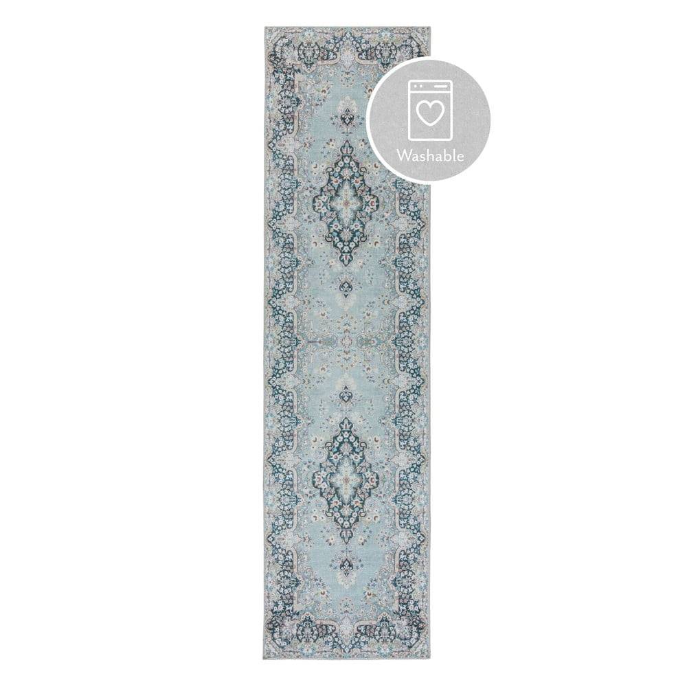 Flair Rugs Tyrkysový prateľný koberec behúň 60x230 cm FOLD Colby - , značky Flair Rugs