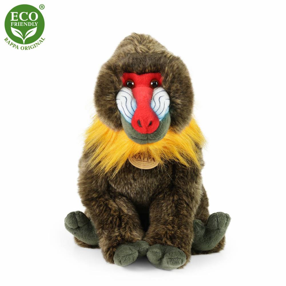 Rappa  Plyšový mandril, 32 cm ECO-FRIENDLY, značky Rappa