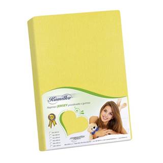 Bellatex  Jersey prestieradlo Kamilka žltá, 200 x 220 cm, značky Bellatex