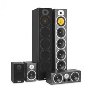 Auna  V9B, priestorové (surround) reproduktory, set 5 boxov, 440W RMS, čierne, značky Auna