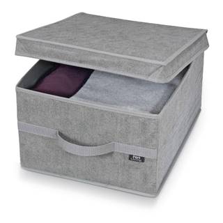 Domopak Sivý úložný box  Stone Large, 50 x 38 cm, značky Domopak